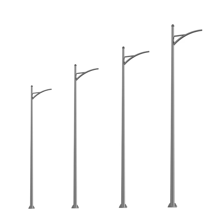 6m -12 m cực ánh sáng đường phố mạ kẽm